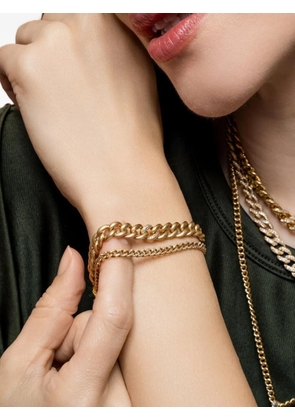 SHAY medium diamond matte bracelet - Gold