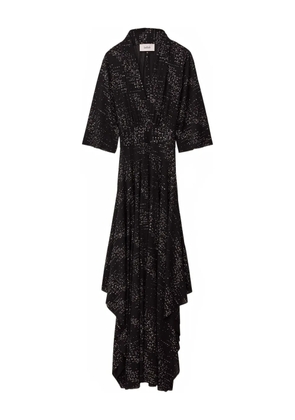 Ba&Sh Tresor v-neck handkerchief dress - Black