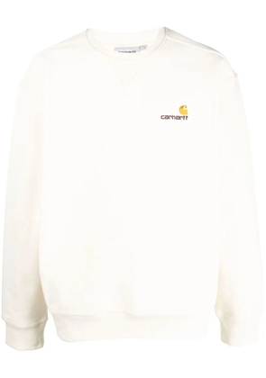 Carhartt WIP embroidered-logo cotton sweatshirt - Neutrals