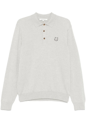 Maison Kitsuné Fox-motif polo shirt - Grey
