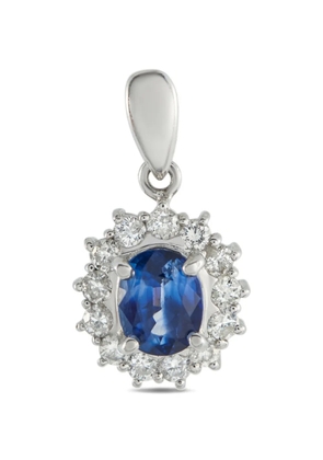 LB Exclusive diamond and Sapphire pendant - Silver