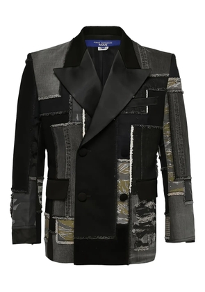 Junya Watanabe MAN patchwork double-breasted blazer - Black