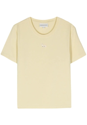 Maison Kitsuné Fox-motif cotton T-shirt - Yellow