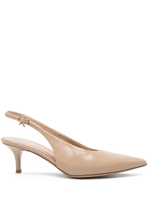 Gianvito Rossi 55mm Robbie Sling pointed-toe pumps - Neutrals