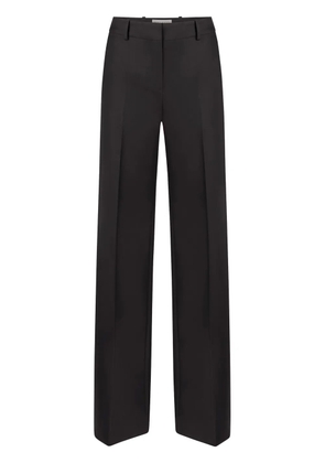Nina Ricci Wide-Leg Wool Trousers - Black