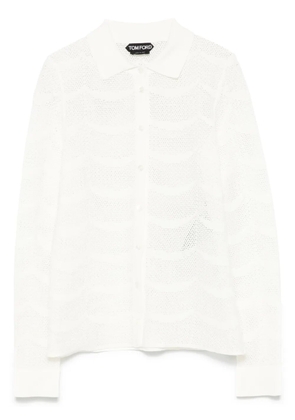 TOM FORD open-knit shirt - White