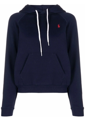 Polo Ralph Lauren embroidered-logo hoodie - Blue