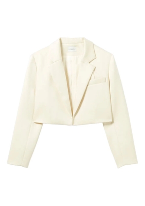 Claudie Pierlot cropped pocket blazer - Neutrals