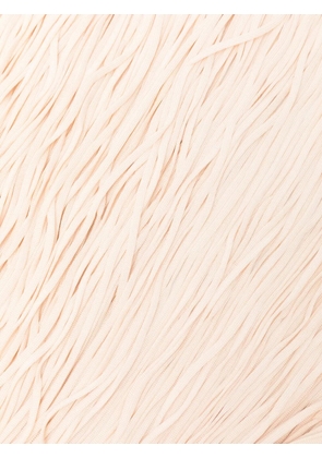 Patrizia Pepe fabric fringe wrap belt - Neutrals