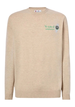 MC2 Saint Barth embroidered-motif crew-neck sweater - Neutrals