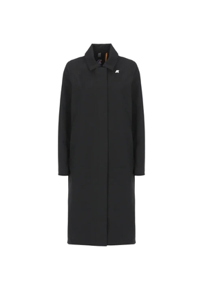 K-Way Sondre logo-print coat - Black