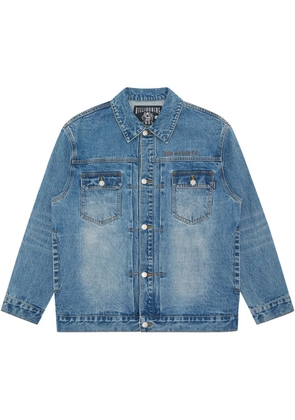 Billionaire Boys Club script-logo denim jacket - Blue