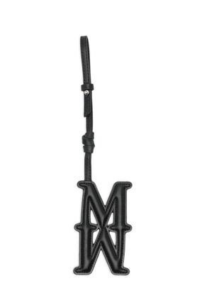 Max Mara leather bag charm - Black