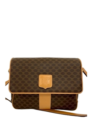Celine Pre-Owned 2011 Macadam Coated Canvas crossbody bag - Brown