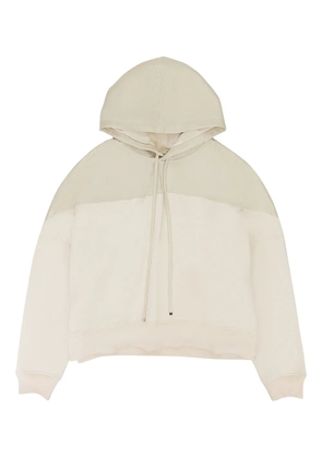 AMIRI Hybrid panelled hoodie - Neutrals