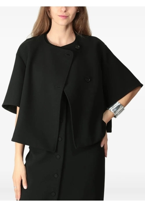 Liviana Conti Wendy button short-sleeve jacket - Black