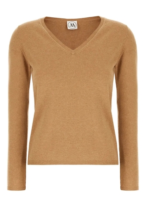 ANDRÈ MAURICE V-neck sweater - Brown
