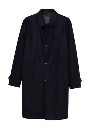 Fay button-fastening welt-pocket coat - Blue