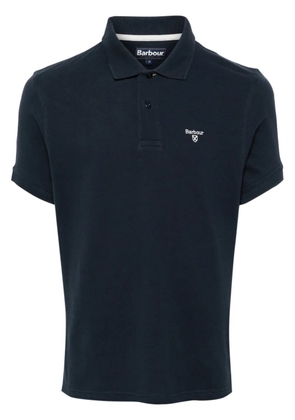 Barbour logo-embroidered cotton polo shirt - Blue