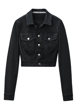 Alexander Wang button-fastening trucker jacket - Black