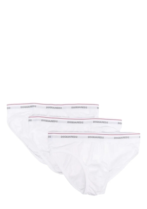 DSQUARED2 three-pack logo briefs - White