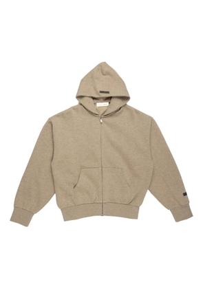 FEAR OF GOD ESSENTIALS fleece zip-up hoodie - Neutrals