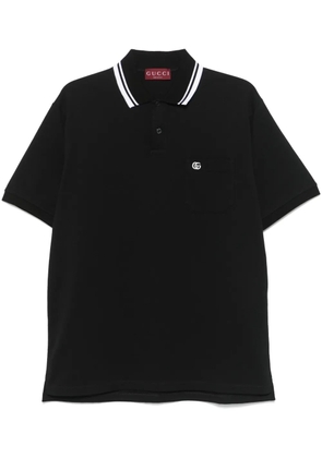 Gucci Web polo shirt - Black