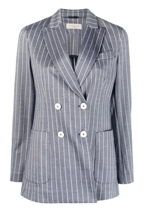 Circolo 1901 pinstripe-pattern double-breasted blazer - Blue