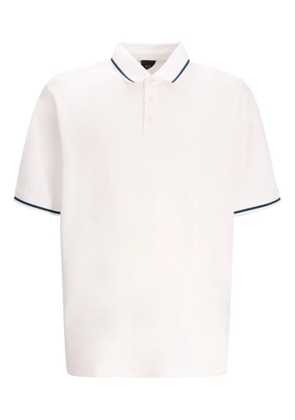Armani Exchange cotton piqué polo shirt - White