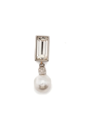 Alexander McQueen faux-pearl embellished earring - 1221 PALLADIUM