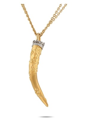 Carrera Y Carrera diamond horn-pendant necklace - Gold