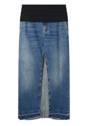 Stella McCartney denim maxi skirt - Blue