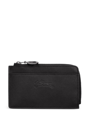 Longchamp Le Pliage embossed leather cardholder - Black