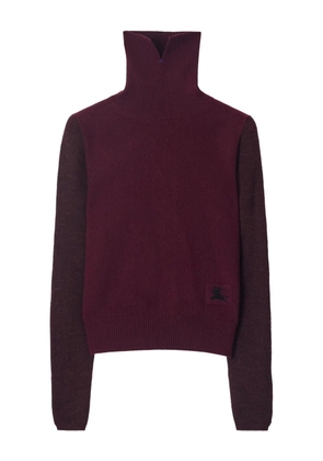 Burberry EKD-patch roll-neck sweater - Red