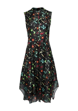 3.1 Phillip Lim floral-pattern sleeveless midi dress - Black