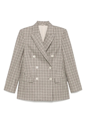 Brunello Cucinelli check-print blazer - Neutrals