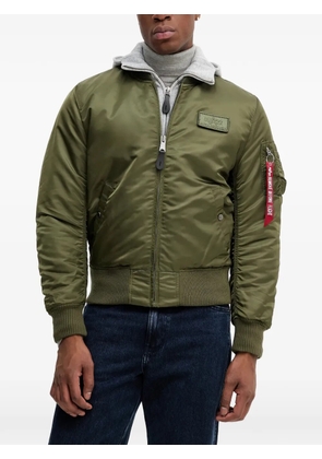 Alpha Industries zip bomber jacket - Green