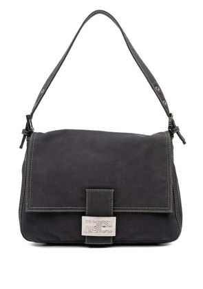 Fendi Pre-Owned 2000-2010 Canvas FF Marble Mamma Forever shoulder bag - Blue