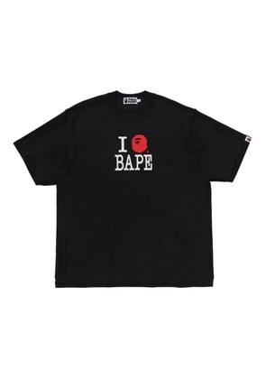A BATHING APE® logo-graphic T-shirt - Black