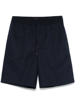 Brioni slub-texture shorts - Blue