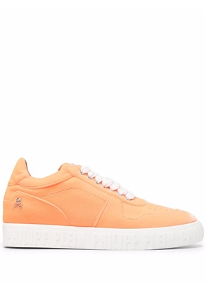 Philipp Plein King Power velvet sneakers - Orange