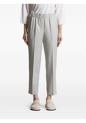 Peserico elastic-waist trousers - Grey