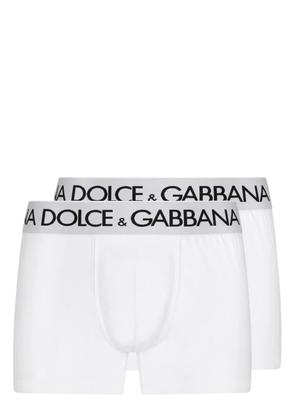 Dolce & Gabbana logo-print cotton boxers (set of two) - White