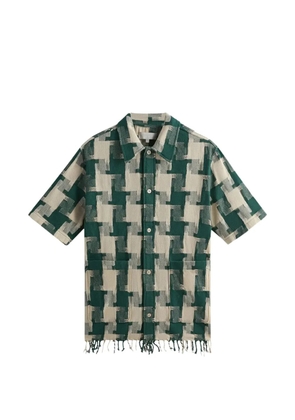 KITH houndstooth collared shirt - Green