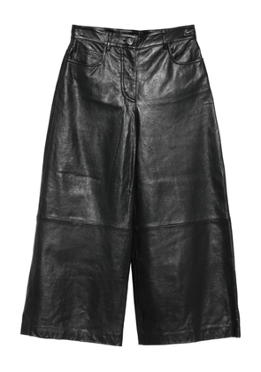 Weekend Max Mara leather panelled trousers - Black