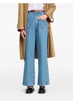 SANDRO wide-leg jeans - Blue