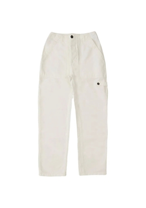 Fortela patch-pocket herringbone trousers - White