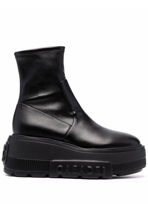 Casadei C-Chain platform ankle boots - Black