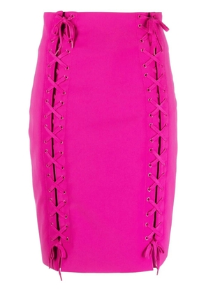 Moschino tie-fastening pencil skirt - Pink