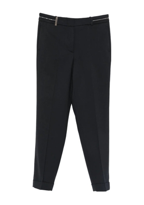 Peserico pressed-crease wool trousers - Black